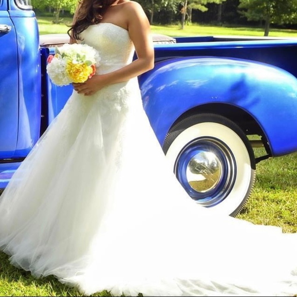 David’s Bridal Ivory Dress